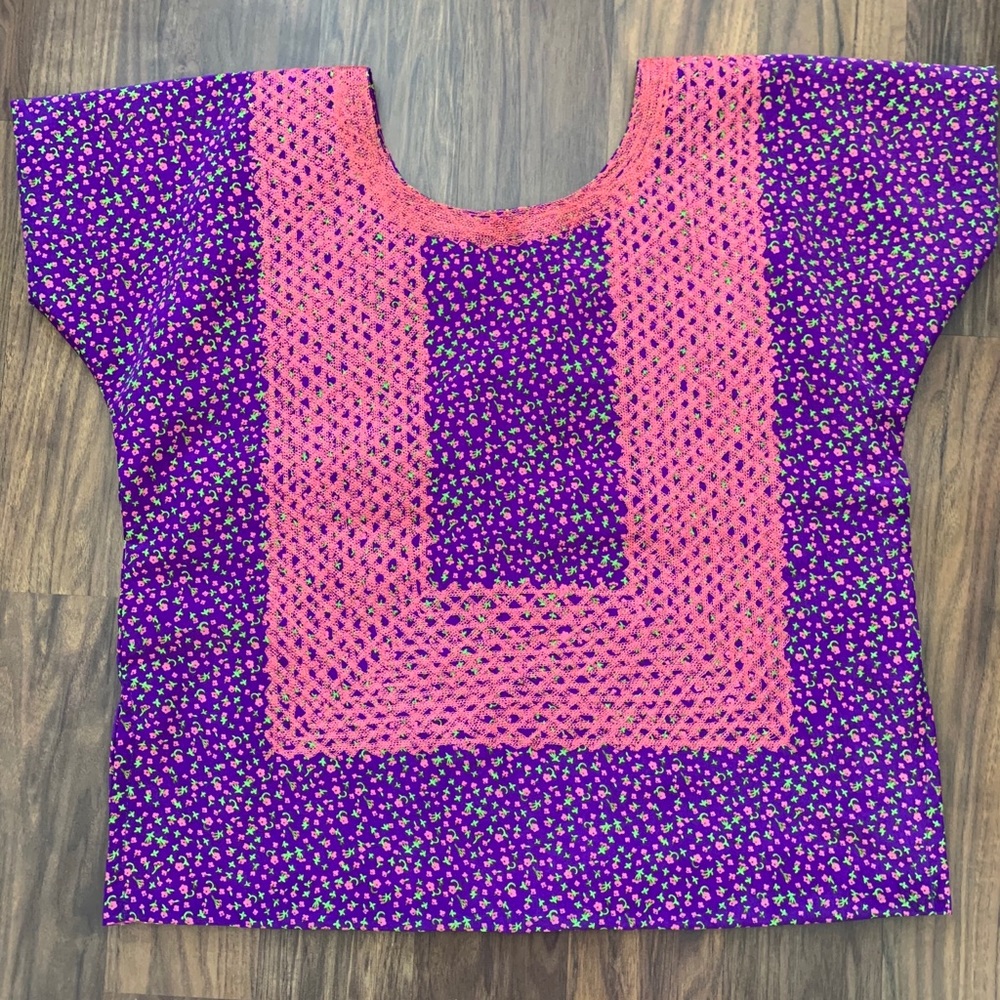 🌸🔥 Hand Made Mexican Blouse